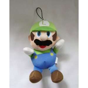  Super Mario Brothers Large Luigi Plush Phone Charm Toys 