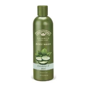 Natures Gate Organics, Body Wash, Cucumber & Mint, 12 Ounce Bottles 