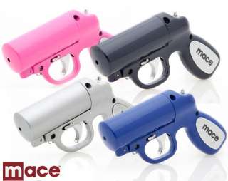 Mace Gun Pepper Spray Police Self Defense 25 ft. Stream Blue Pink 