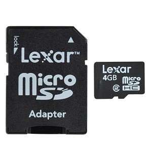   microSDHC Flash Memory Card with SD Adapter SDMI4GB 695: Electronics