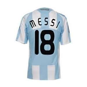Argentina 08/09 Home Soccer Jersey MESSI M/L/XL  Sports 