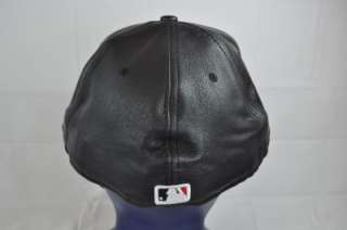 NEW ERA 59FIFTY PITTSBURGH PIRATES BLACK YELLOW LOGO LEATHER FITTED 8 