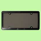 TINTED PLASTIC LICENSE PLATE SHIELD+FRAME cover tag protector smoke 