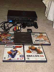 Sony PlayStation 2 w/ controller 16 mb memory card and 5 games 