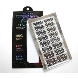  16 Pieces Finger Toe DIY Nail Art Patches Sticker (BK W 