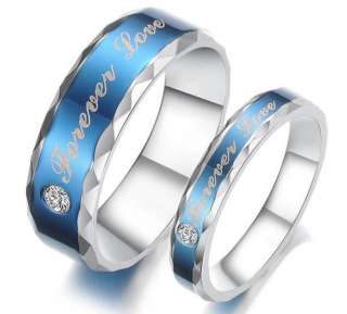Titanium Steel Promise Forever Love Rings Couple Wedding Bands Many 