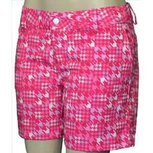  Under Armour Womens UA Novelty Golf Shorts Pink Size 8 