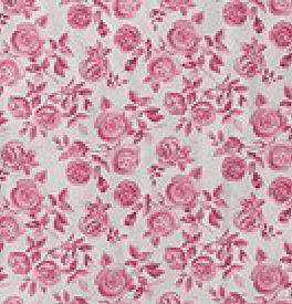 Hot Pink Floral Rose DUVET COVER SET Queen 2 Shams NEW  