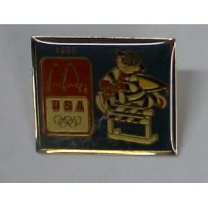  Vintage Enamel Pin: Mcdonalds Hamburglar Olympics 