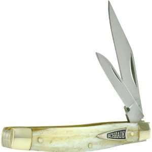   Old Timer Middleman Jack Pocket Knife, White Marble Handle Home