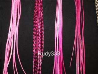Feather Hair Extensions 100% REAL Natural Long WHITING Thin Bright 