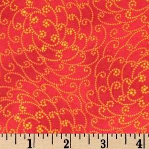  45 Wide Visual Arts Chrysanthemum Brick Fabric By The 