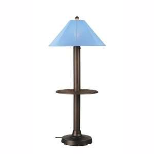  Catalina Outdoor Floor Lamp with Attached Tray Table 