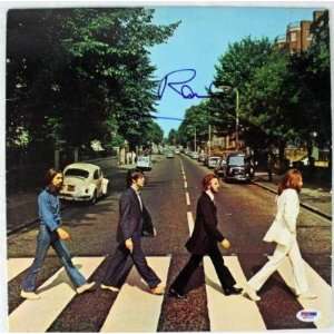  Paul Mccartney Beatles Signed Abbey Road Album Psa/dna 