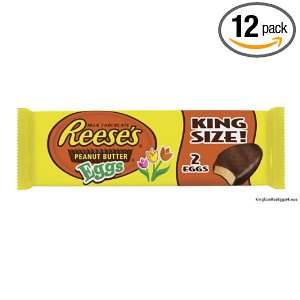 Reeses Easter Peanut Butter Eggs, King Size, 2.4 Ounce Packages (Pack 