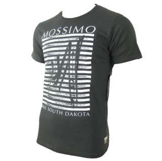 MOSSIMO Mens SOUTH DAKOTA Designer T Shirt Vintage Black Large +Bonus 