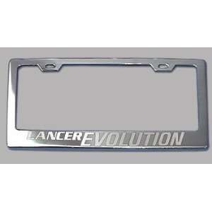   Lancer Evolution Chrome License Plate Frame 