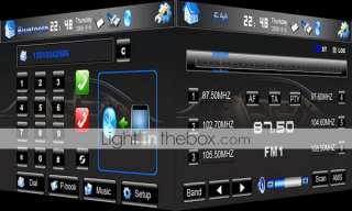 HD Touch Screen 2 Din Car Audio GPS Navigation System  
