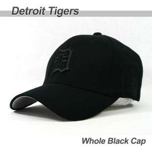 Detroit Tigers Team Baseball Cap Whole Black Hat DT04 Brand New Item 