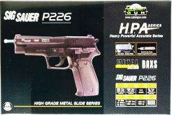 SIG Sauer P226 Spring Airsoft Pistol Metal Slide Airsoft Pistol H.P.A 