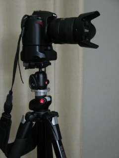   tripod with Manfrotto 494RC2 Ball head. Camera+Lens+Battery grip = 3