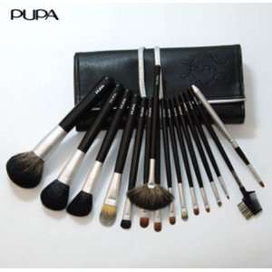  PUPA 16 Pcs High Grade Mink Hair Makeup Brush Set & Case 