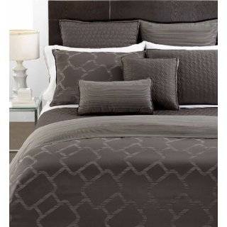 Hotel Collection Gridwork Quilted Euro Sham Graphite (Charcoal Gray)