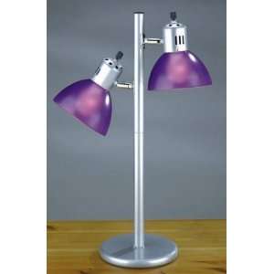   Collection 2 Lite Purple Shade Table Desk Lamp NEW: Home Improvement