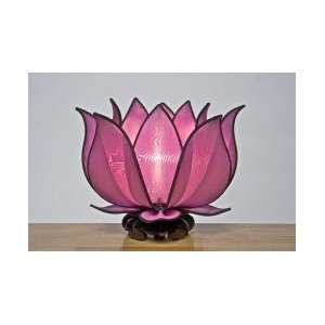  Large Blooming Lotus Lamp  Purple