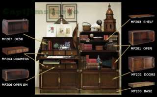   Antique Style Campaign Furniture Modular Shelf 781934549406  