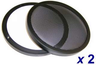 PAIR 8 SPEAKER SUB WOOFER TUBE STYLE 2 PIECE GRILLS GT 8  