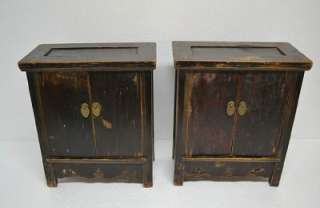 Pair Chinese Antique Small Wooden Side Table MAR18 03  
