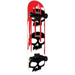   Skull Blood Complete Skateboard White/Black, 7.75in: Sports & Outdoors