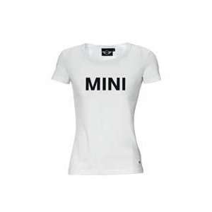  MINI Cooper Ladies Word Mark T Shirt White XS (European 