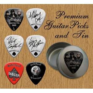   Signature Double Sided Guitar Picks In Tin: Musical Instruments