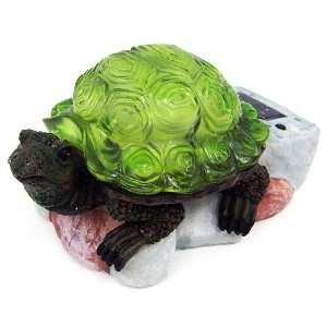  Cute Box Turtle Solar Light Garden Statue Patio Accent 