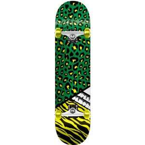  Speed Demons Sabre Complete Skateboard, Green/Yellow, 7.6 