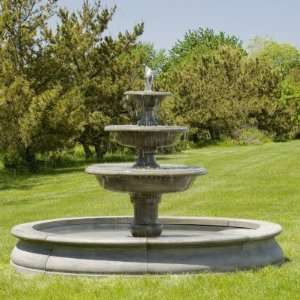   International Newport Cast Stone Fountain Patio, Lawn & Garden
