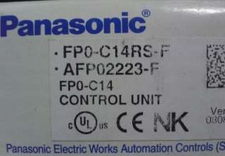 Panasonic NAIS Control Unit FP0 C14RS FPO C14RS  F NIB  