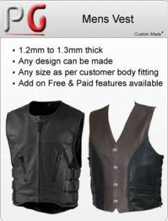 White leather Ladies Motorcycle Vest Custom Size WT Logos/Rider Name 