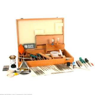 64 Pc Jewelry & Watch Opener Repair Tool Kit Wood Box  