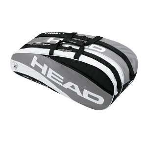 Head ATP Combi (6 pack) Tennis Racquet Bag (Grey/Black/White)  