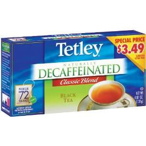 Tetley Naturally Decaffeinated Classic Blend Black Tea Preprice $3.49 