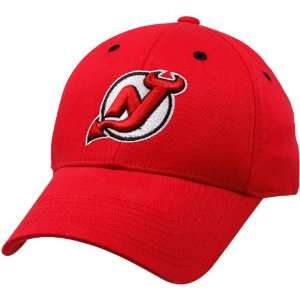  NHL Old Time Hockey New Jersey Devils Red Parker Flex Hat 