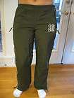 ABERCROMBIE & FITCH OLIVE GREEN NYLON WARM UPS SIZE S