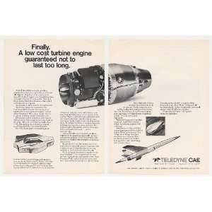   CAE RPV Aircraft Turbine Engine 2 Page Print Ad: Home & Kitchen