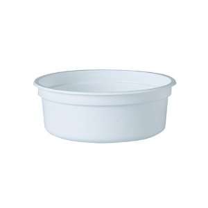 Solo 8NWX 8 Oz. Unprinted White Container Plastic (500 Pack)  