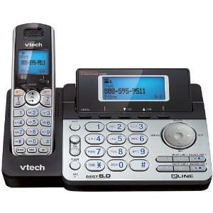  New  VTECH DS6151 DECT 6.0 TWO LINE CORDLESS PHONE SYSTEM 