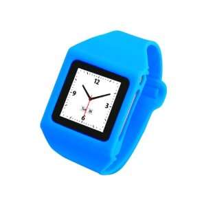   04 Wrist Watch Case for iPod nano 6G   Blue  Players & Accessories