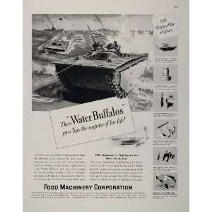   LVT Water Buffalo Tank WW2   Original Print Ad